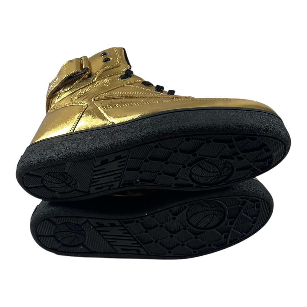 Ewing Athletics 33 Hi Metallic Gold High Top Sneakers Men's Size 10 - Picture 15 of 16